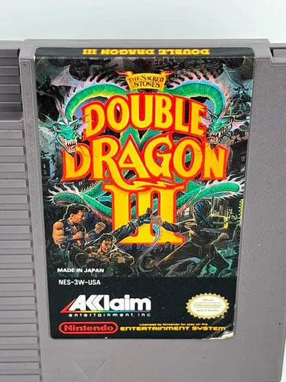 Double Dragon III 3 The Sacred Stones Nintendo NES