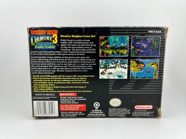 Donkey Kong Country 3 Super Nintendo Snes