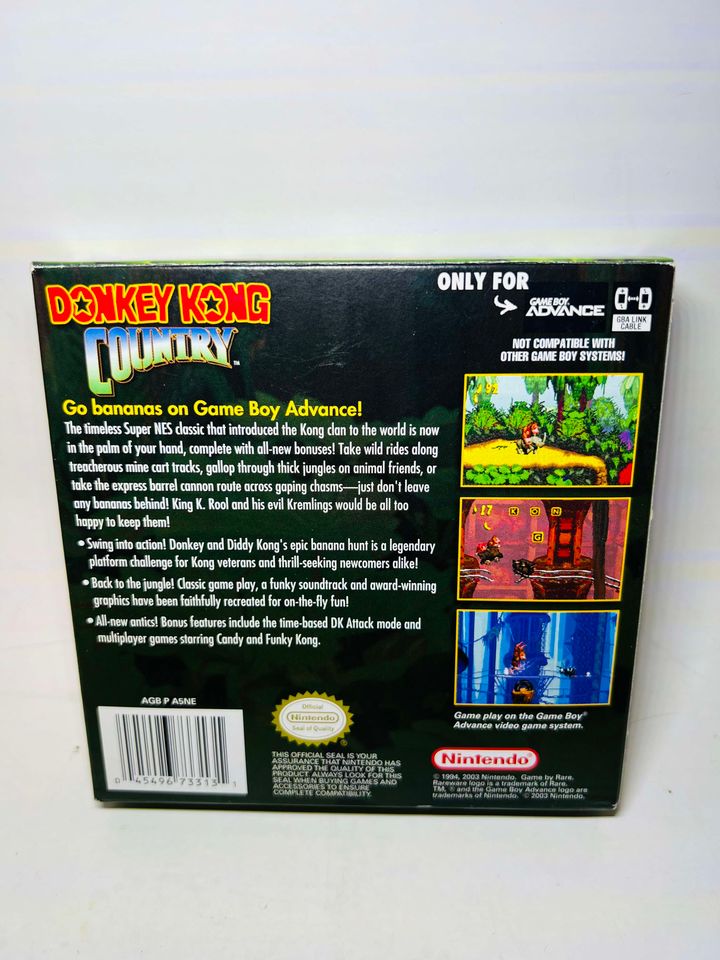 DONKEY KONG COUNTRY DKC EN BOITE GAME BOY ADVANCE GBA - jeux video game-x