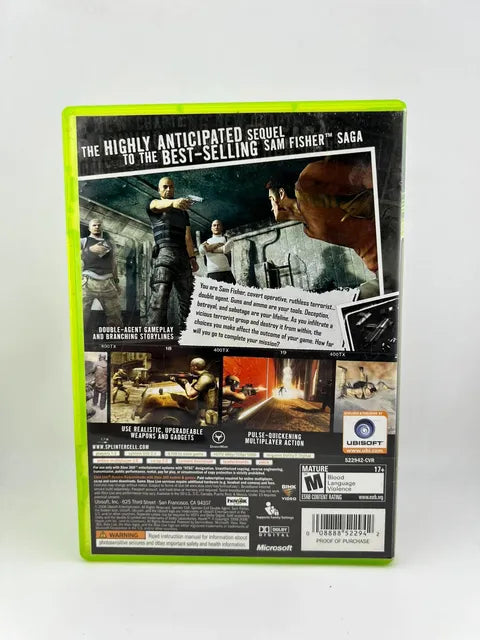 Tom Clancy's Splinter Cell: Double Agent Xbox 360 X360