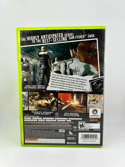 Tom Clancy's Splinter Cell: Double Agent Xbox 360 X360