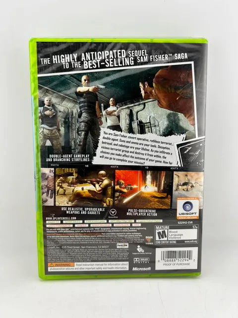 Tom Clancy's Splinter Cell: Double Agent Xbox 360 X360