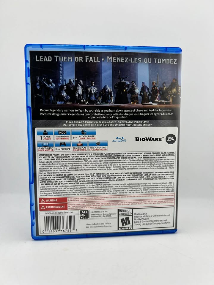 Dragon Age: Inquisition Playstation 4 PS4