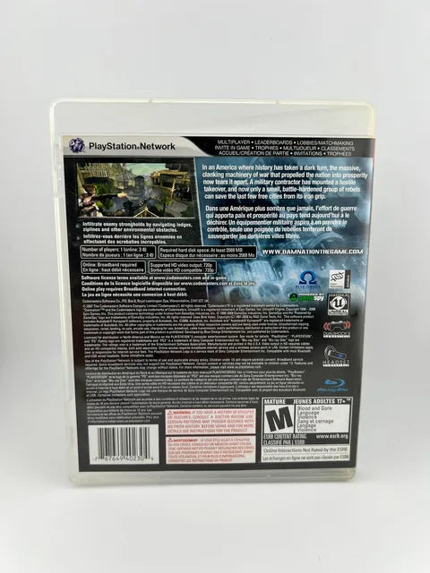 Damnation Playstation 3 PS3