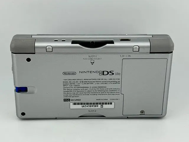 Console Nintendo DS Lite Argent Métallique