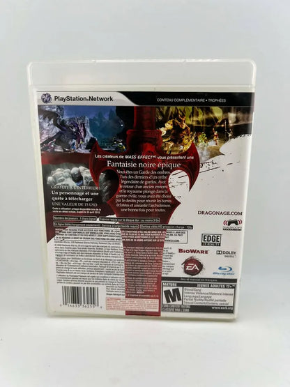 Dragon Age Origins Playstation 3 Ps3