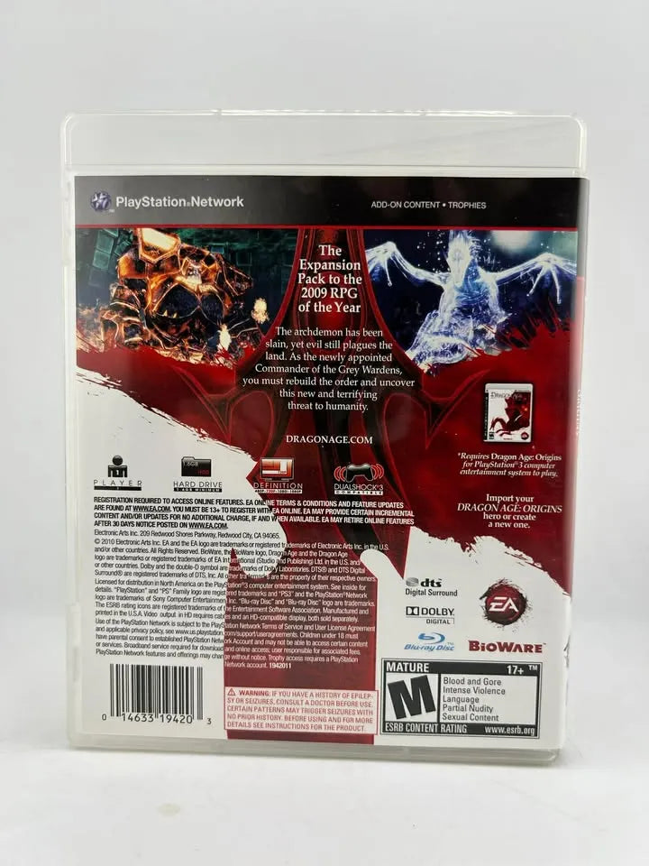 Dragon Age: Origins Awakening Expansion Playstation 3 PS3