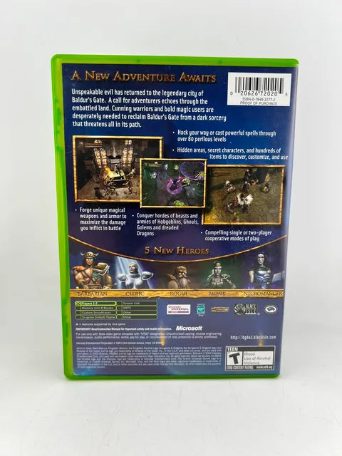 Baldur's Gate Dark Alliance 2 Xbox