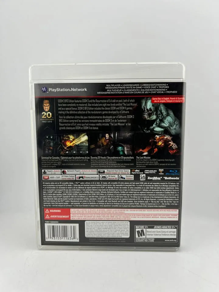 Doom 3 BFG Edition Playstation 3 PS3