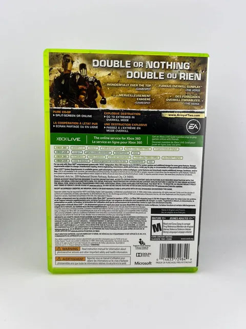 Army of Two: The Devils Cartel Xbox 360 X360