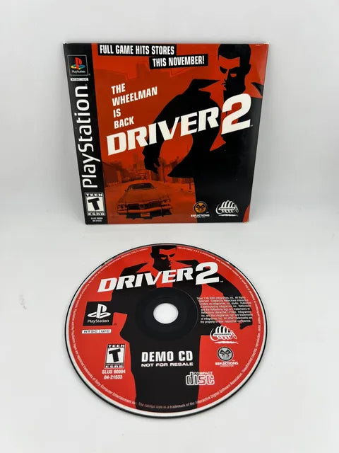 Driver 2 Demo CD Not for Resale SLUS-90094 Playstation PS1