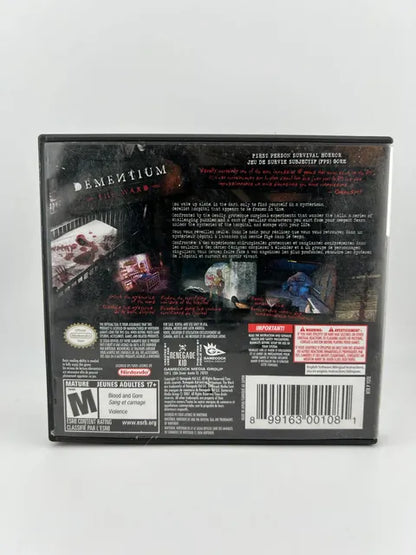 Dementium The Ward Nintendo DS