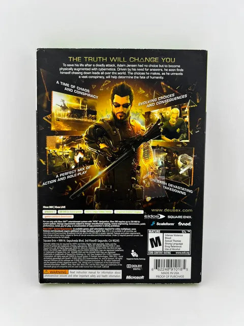 Deus Ex: Human Revolution Xbox 360 X360
