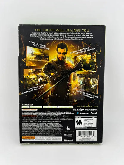 Deus Ex: Human Revolution Xbox 360 X360