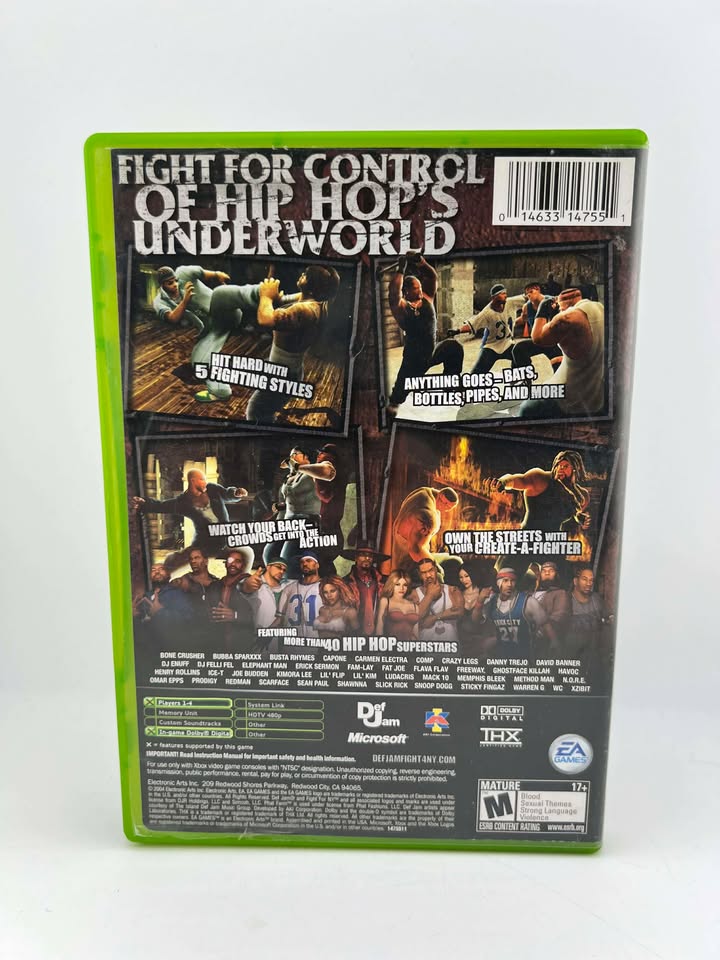 Def Jam Fight for NY Xbox