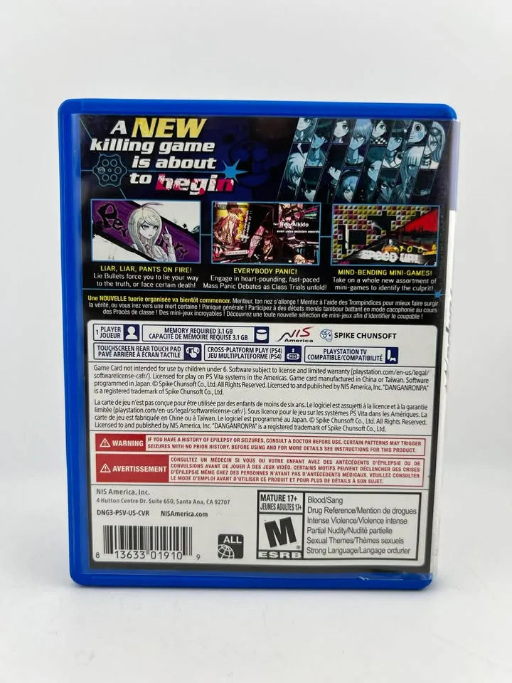 Danganronpa V3: Killing Harmony Playstation Vita