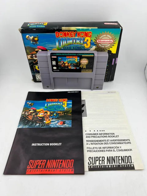Donkey Kong Country 3 Player's Choice Super Nintendo Snes