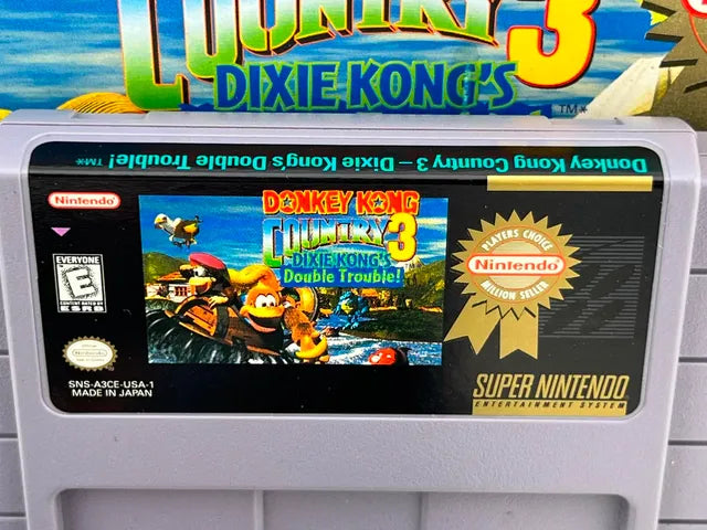 Donkey Kong Country 3 Player's Choice Super Nintendo Snes