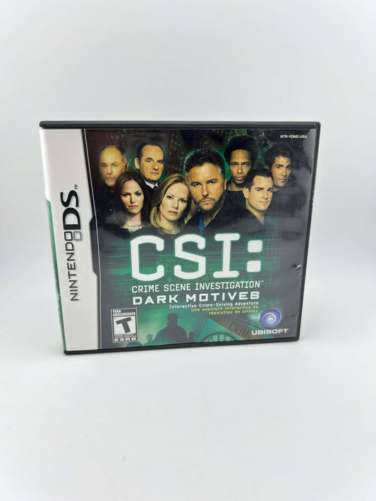CSI Dark Motives Nintendo DS