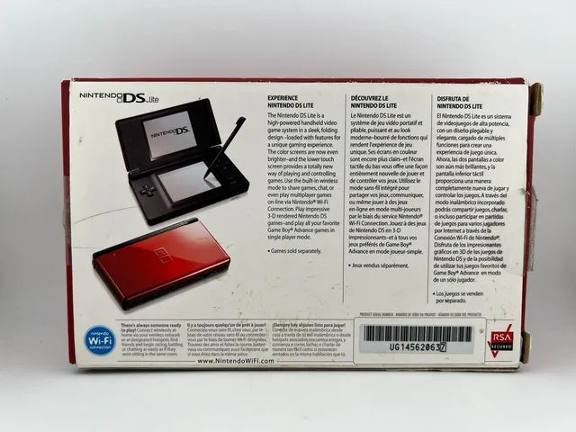 Console Nintendo DS Lite Crimson Black