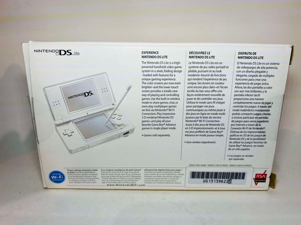 CONSOLE DS LITE BLANCHE WHITE SYSTEM - jeux video game-x