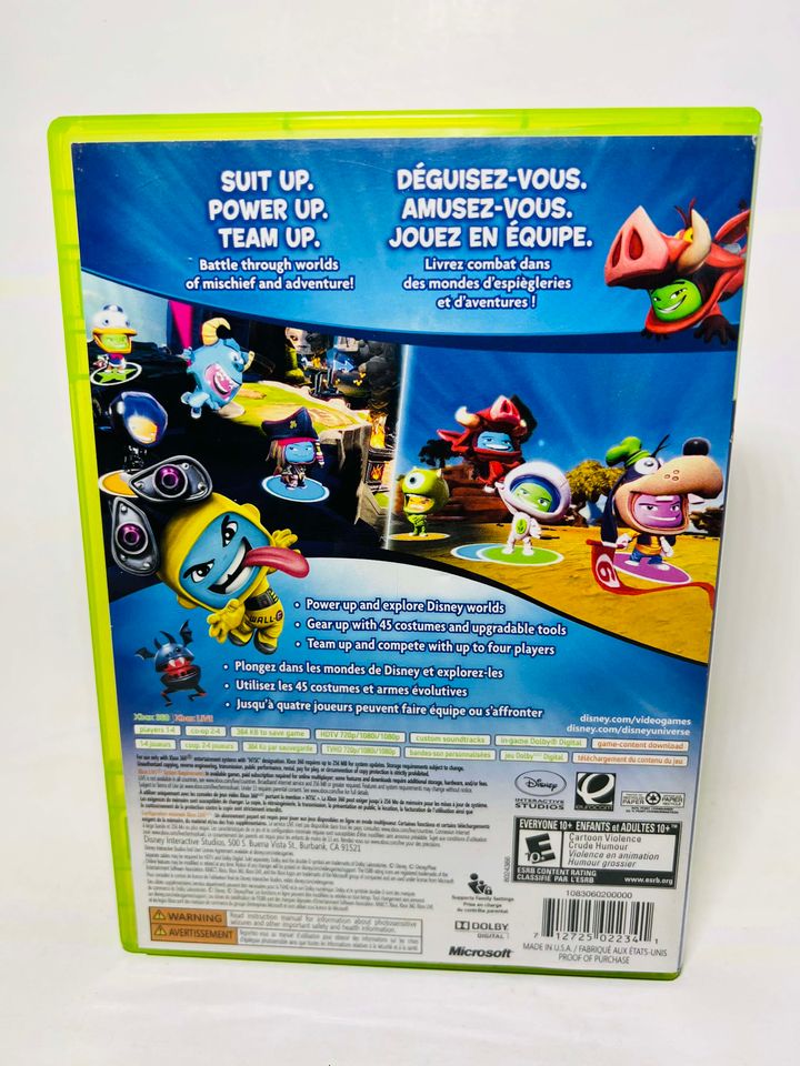 DISNEY UNIVERSE XBOX 360 X360 - jeux video game-x