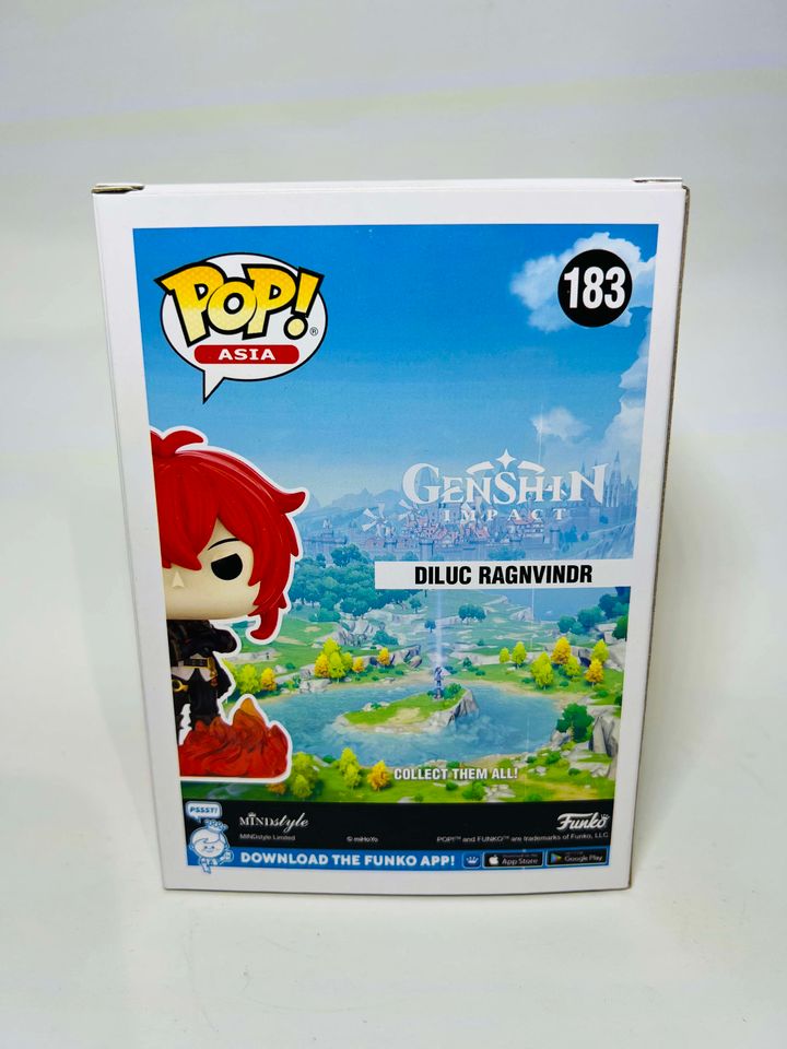 Funko Pop! Games Genshin Impact Diluc Ragnvindr #183 - jeux video game-x