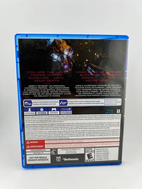 Doom VFR Not For Resale Playstation 4 PS4