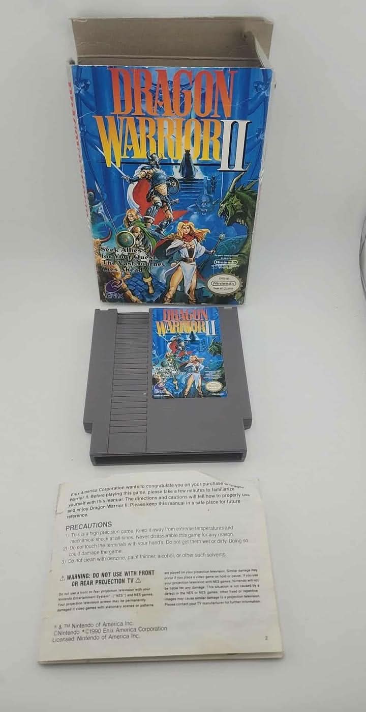 Dragon Warrior II 2 En Boite Nintendo NES enix