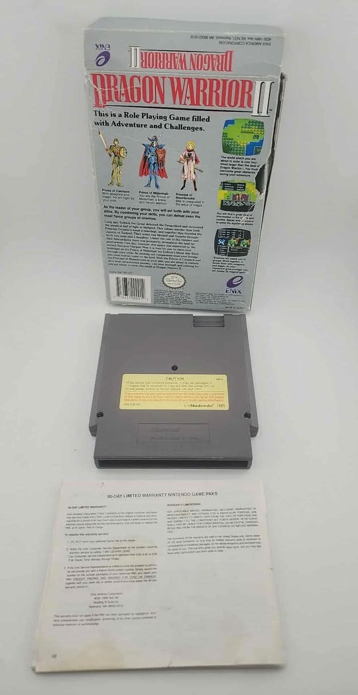 Dragon Warrior II 2 En Boite Nintendo NES enix