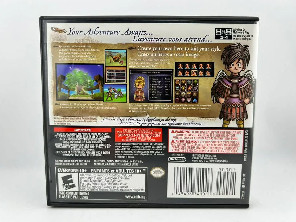 Dragon Quest IX 9: Sentinels of the Starry Skies NINTENDO DS