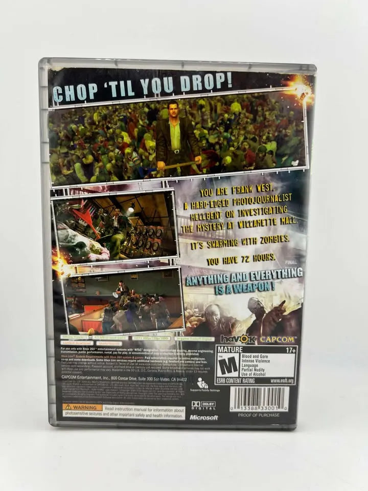 Dead Rising Platinum Hits Xbox 360 X360
