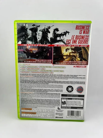 Syndicate Xbox 360 X360