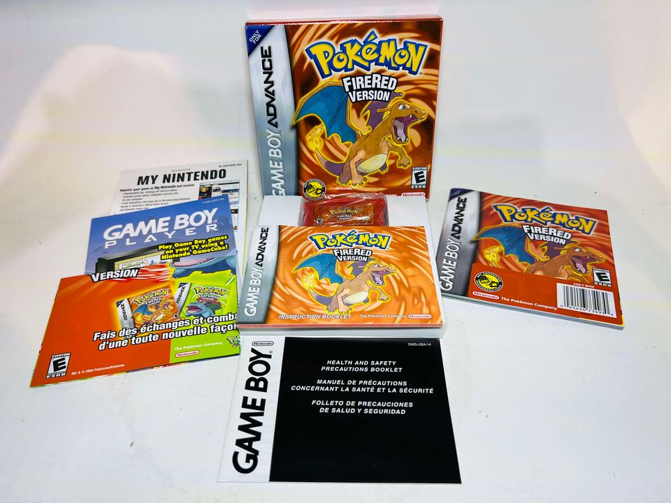 POKEMON FIRERED EN BOITE GAME BOY ADVANCE GBA - jeux video game-x