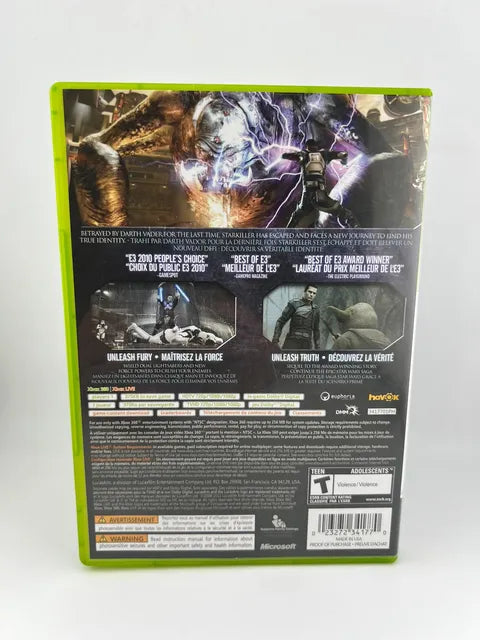 Star Wars: The Force Unleashed II 2 Platinum Hits Xbox 360 X360