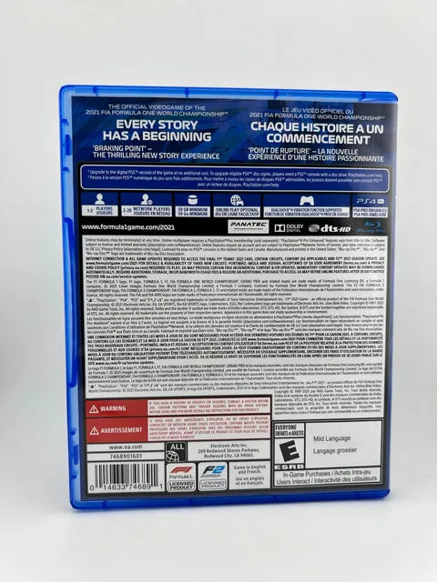 F1 2021 Playstation 4 PS4