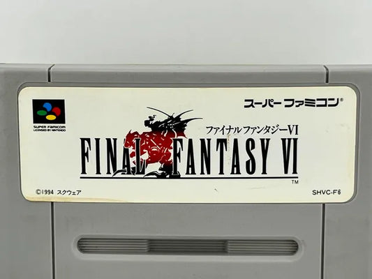 Final Fantasy VI 6 SHVC-F6 JAP Import snes