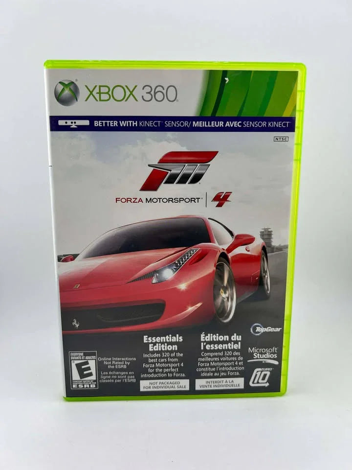 Forza Motorsport 4 Essentials Edition Not For Resale Xbox 360 X360