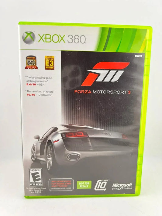 Forza Motorsport 3 Not For Resale Xbox 360 X360
