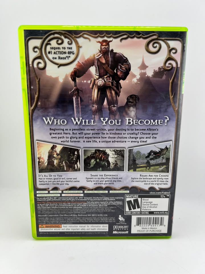 Fable II Xbox 360 X360