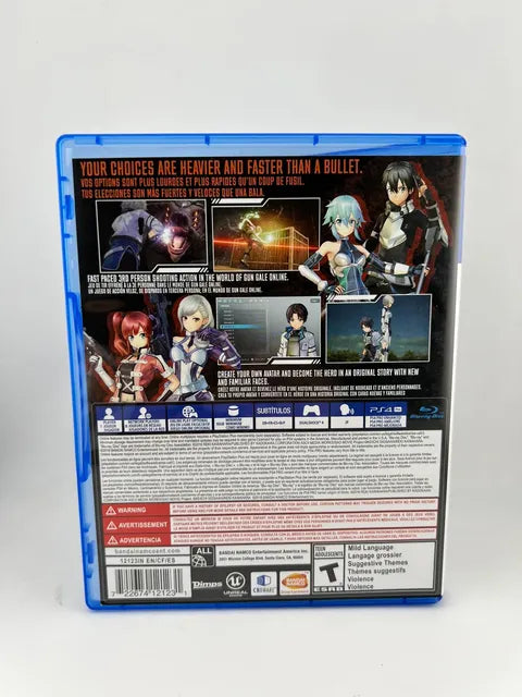 Sword Art Online: Fatal Bullet Playstation 4 PS4