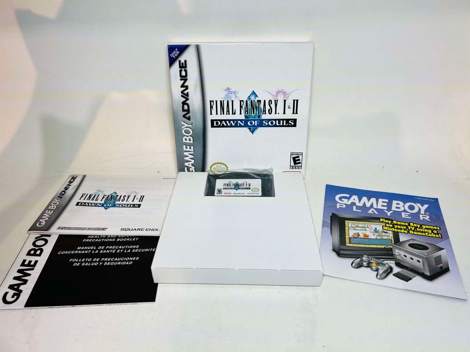 FINAL FANTASY I 1 AND II 2 DAWN OF SOULS EN BOITE GAME BOY ADVANCE GBA - jeux video game-x