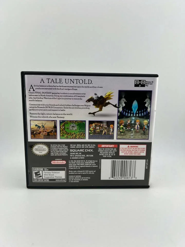 Final Fantasy III 3 Nintendo DS