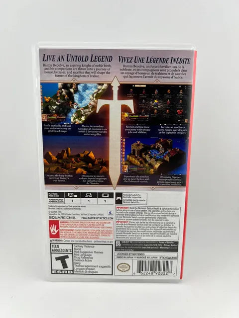 Final Fantasy Tactics: The Ivalice Chronicles Nintendo Switch