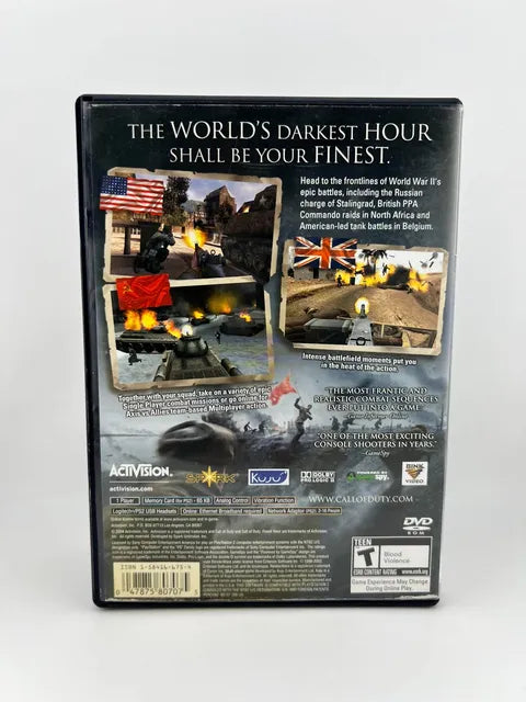 Call of Duty Finest Hour Playstation 2 PS2