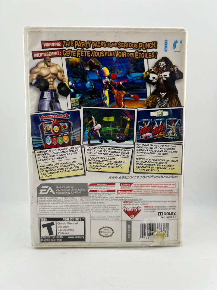 FaceBreaker K.O. Party Nintendo Wii