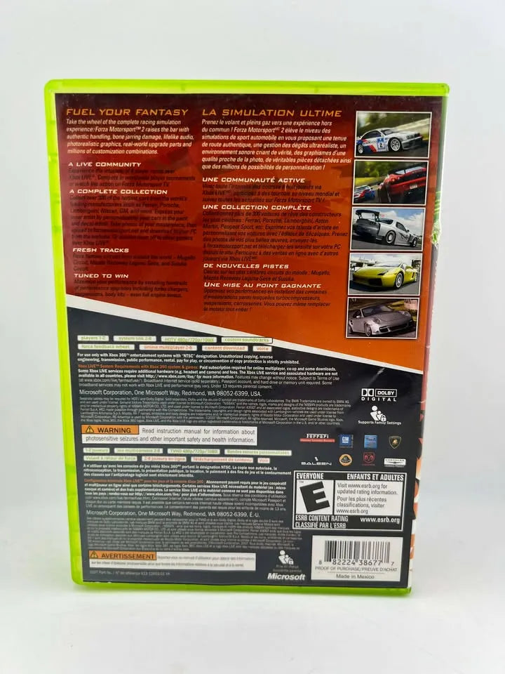 Forza Motorsport 2 Xbox 360 X360