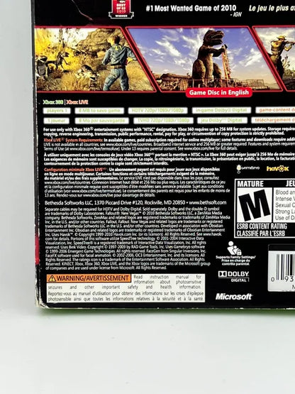 Fallout: New Vegas Xbox 360 X360