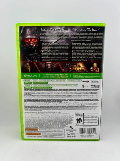 Fallout: New Vegas Ultimate Edition Platinum Hits Xbox 360 X360