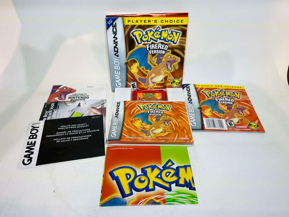 POKEMON FIRERED Player's Choice EN BOITE GAME BOY ADVANCE GBA - jeux video game-x